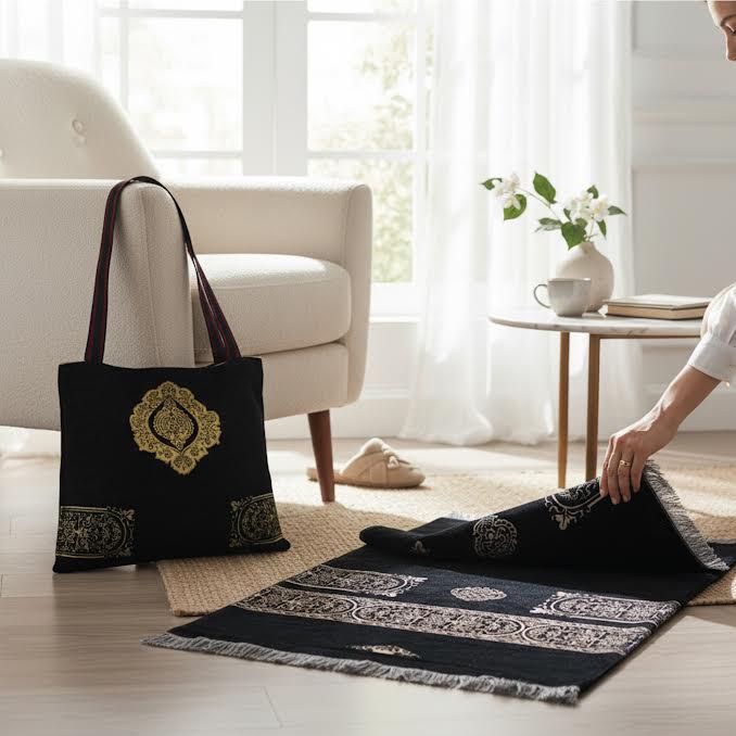 Musallah with Travel Bag Black