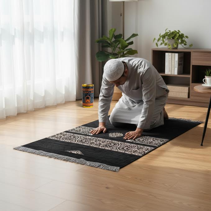 Musallah with Travel Container Black