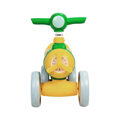 Toddler 4 Wheeler Balance Bike Yellow & Green
