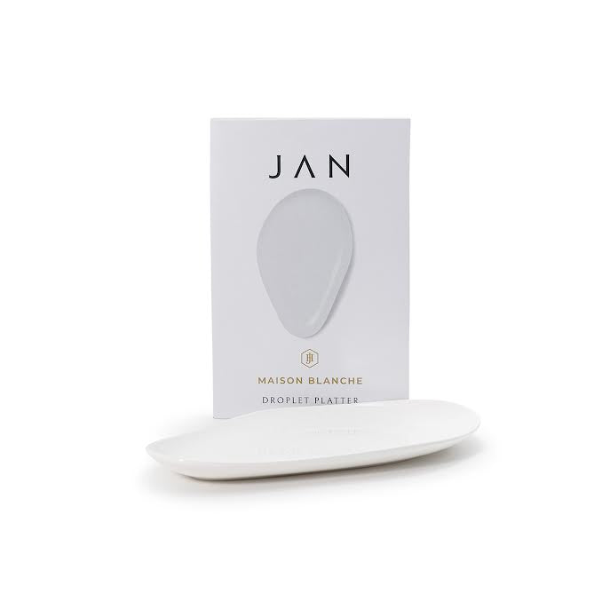 JAN Maison Blanche 31cm Droplet Platter White