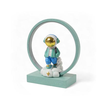 Astronaut Figurine Desk Lamp With Base Blue