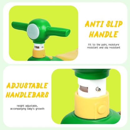 Toddler 4 Wheeler Balance Bike Yellow & Green