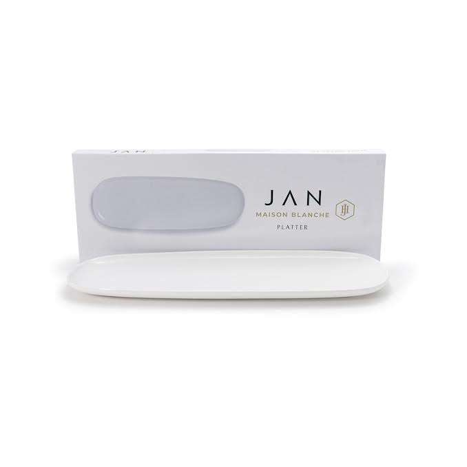 JAN Maison Blanche 35.8cm Rectangular Platter White