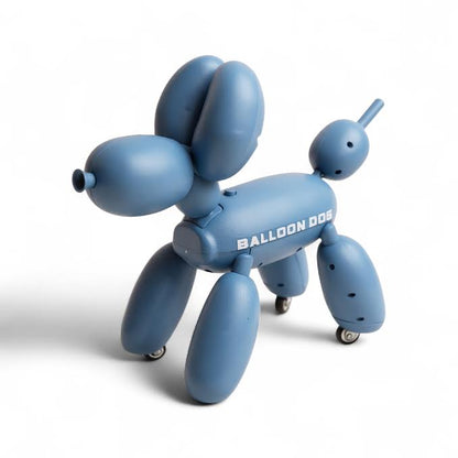 Balloon Dog with Wheels Blue