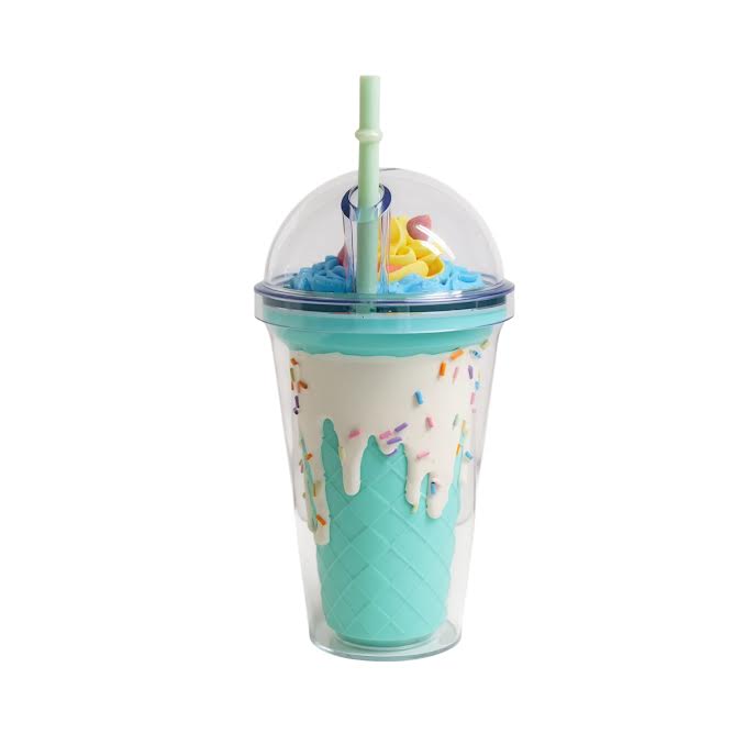 Unicorn Inspired 450ml Double Wall Cup Blue