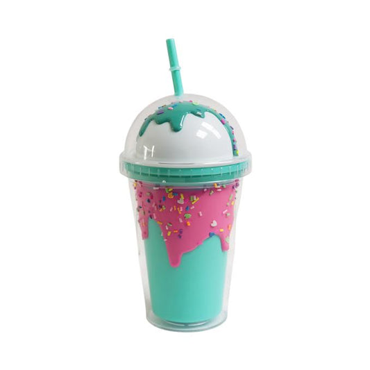 Ice Cream Inspired 450ml Double Wall Cup Multicoloured