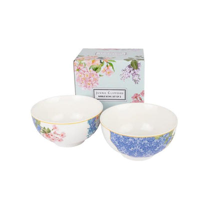 Jenna Clifford Belle Fleur 2 Piece Nibble Bowl Set Multicoloured