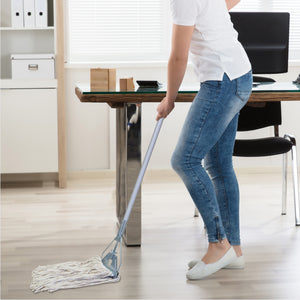 Parrot Janitorial Fan Mop with Aluminium Handle Silver