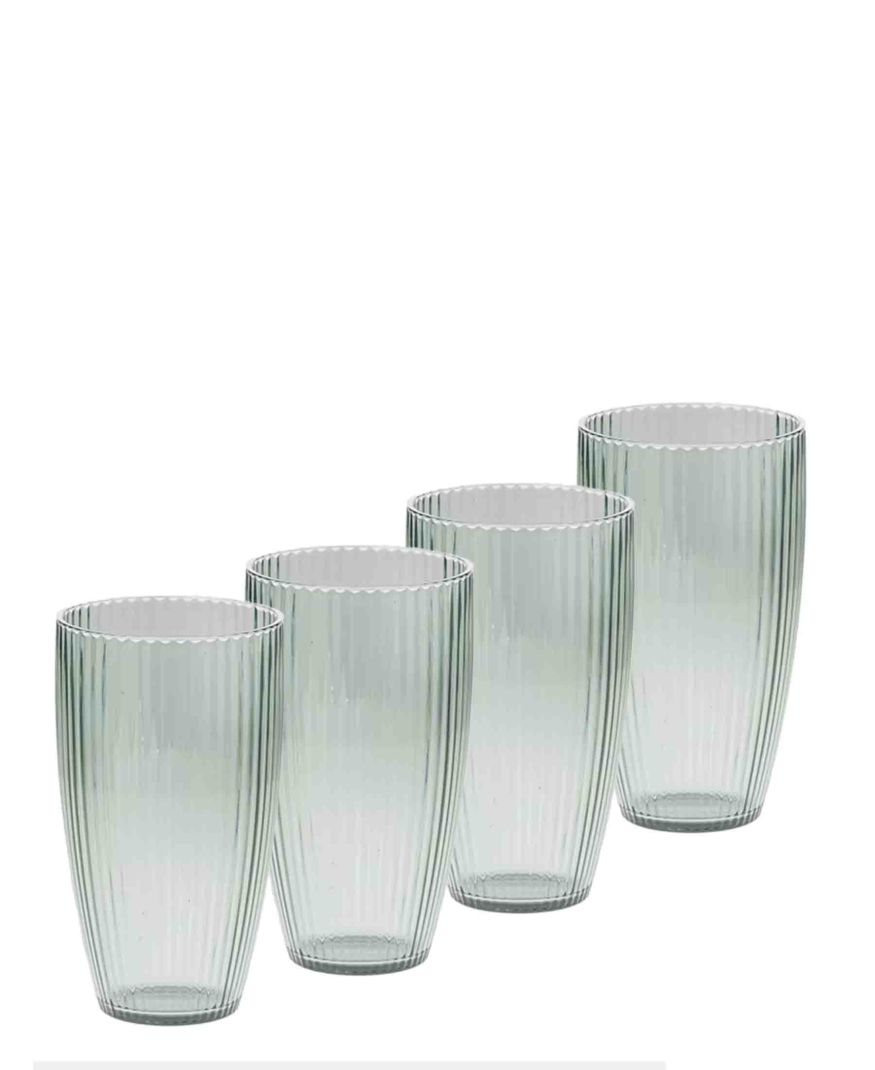 Kitchen Life Recycled Drinking Tumbler 4 Piece Clear The Culinarium