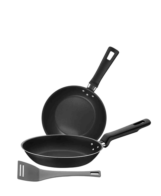 Tramontina Loreto Aluminum Frying Pan Set - Black