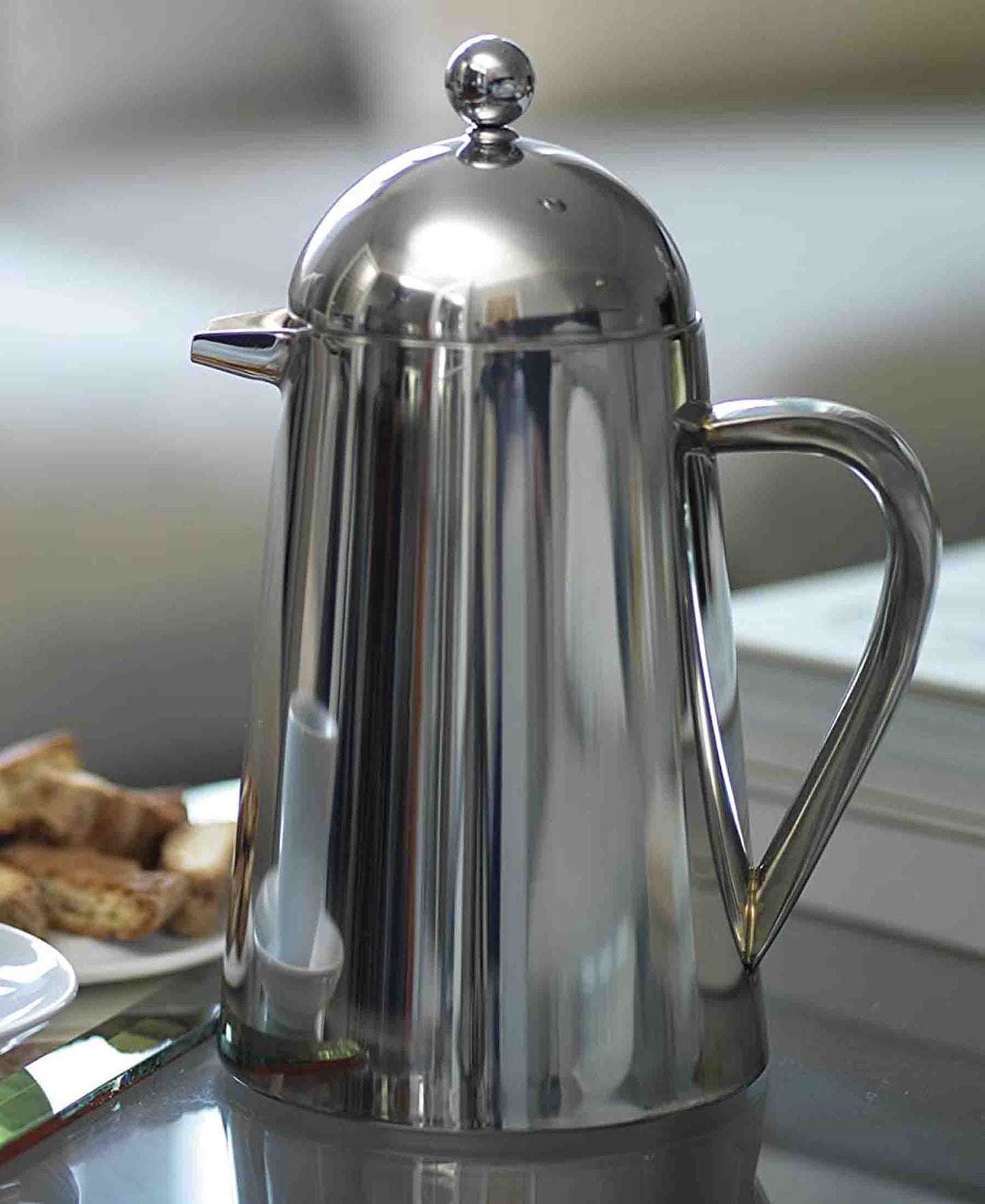 Regent Double Wall 1L Thermique Coffee Plunger - Silver