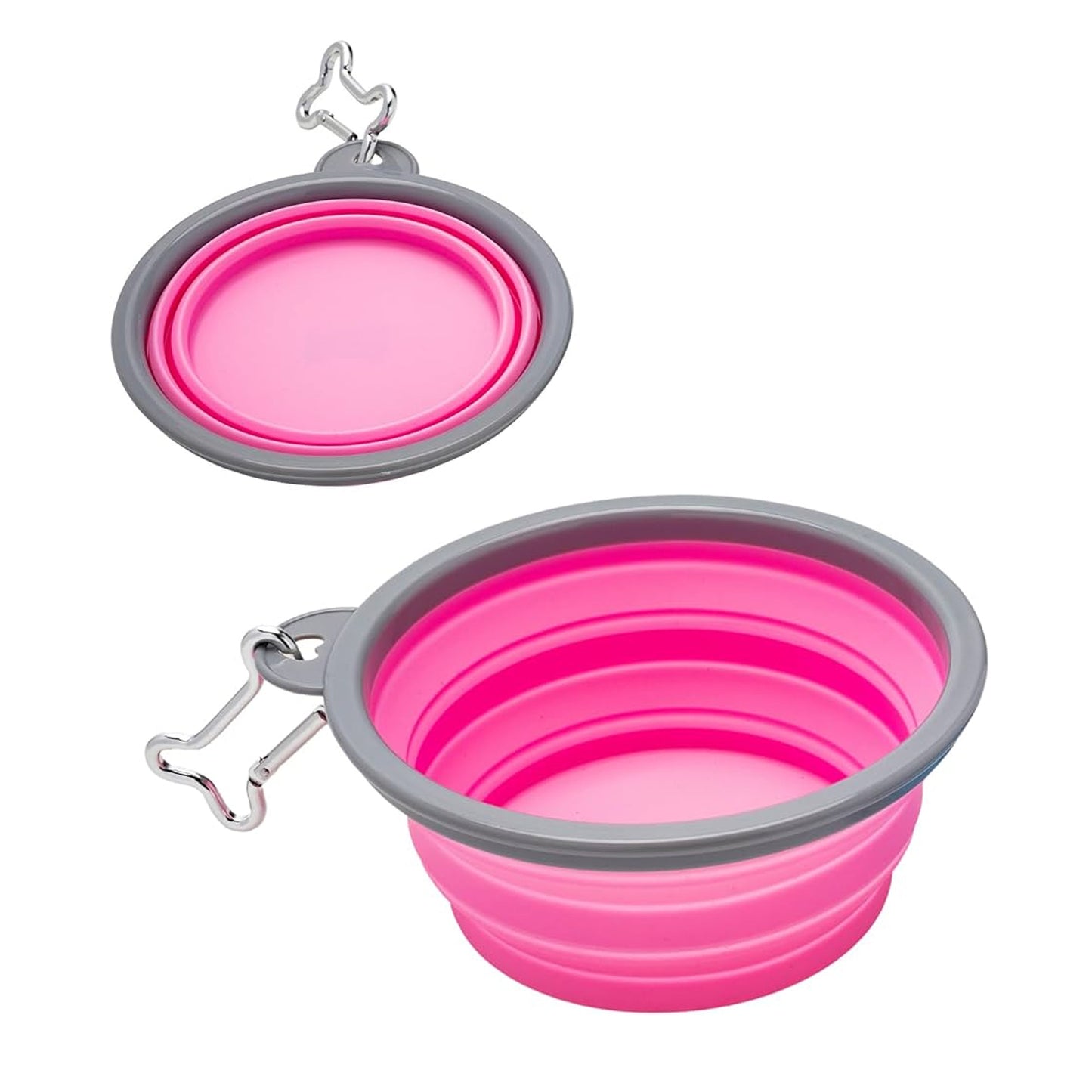 Nice Paws Collapsible Dog Bowl Pink