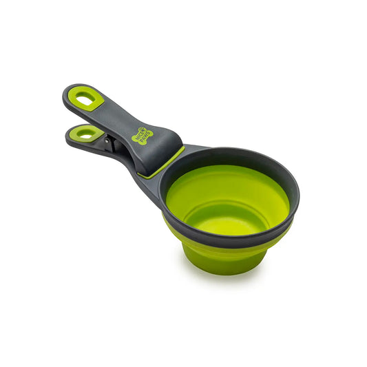 Nice Paws Pet Collapsible Food Scoop Green