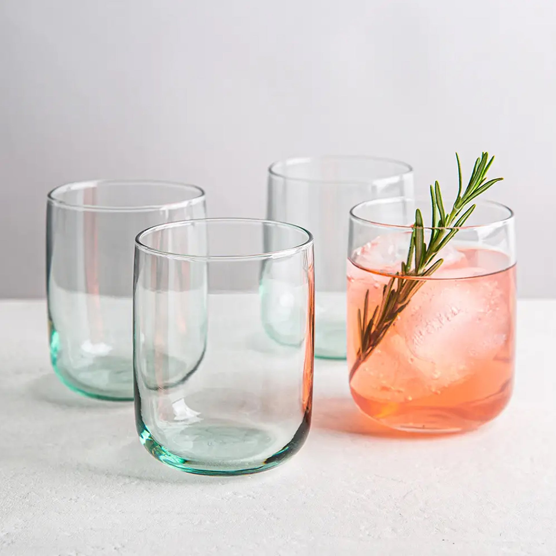 Pasabahce 4 Piece Iconic Recycled Tumbler Set Clear