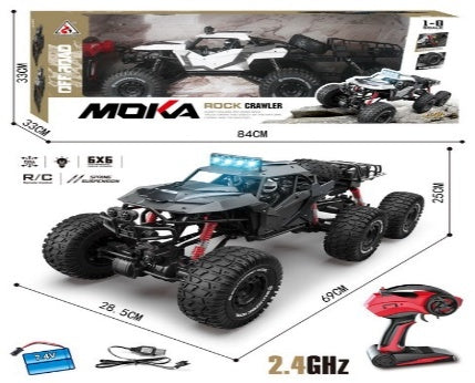 2.4GHz Moka 6x6 R/C Rock Crawler with Light & USB Assorted