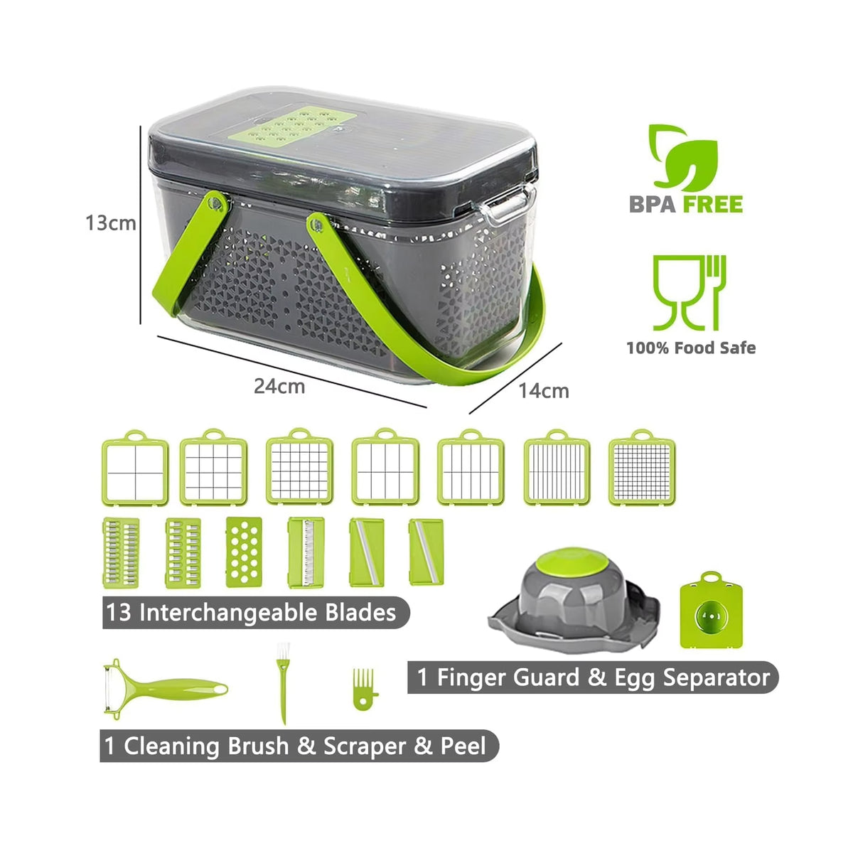 16 Piece Vegetable Cutter Set