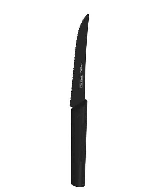 Tramontina 5" (13cm) Steak/Fruit Knife - Black