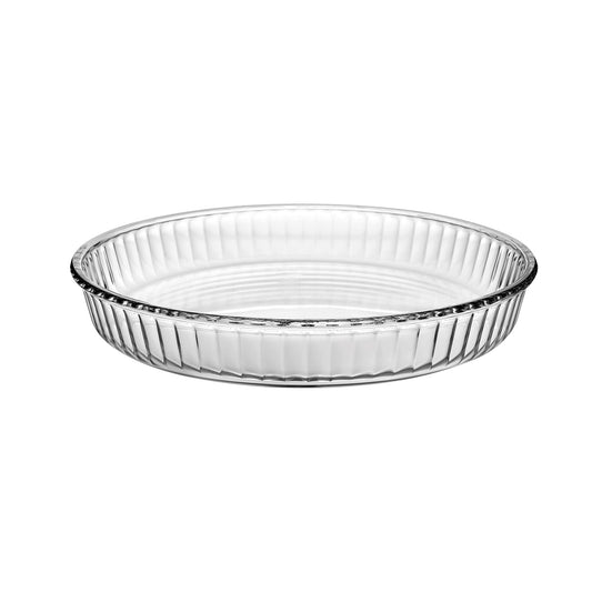 Borcam 1.72Lt Round Pie Dish Clear
