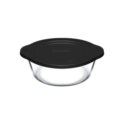 Borcam 2.2Lt Round Casserole with Lid Clear