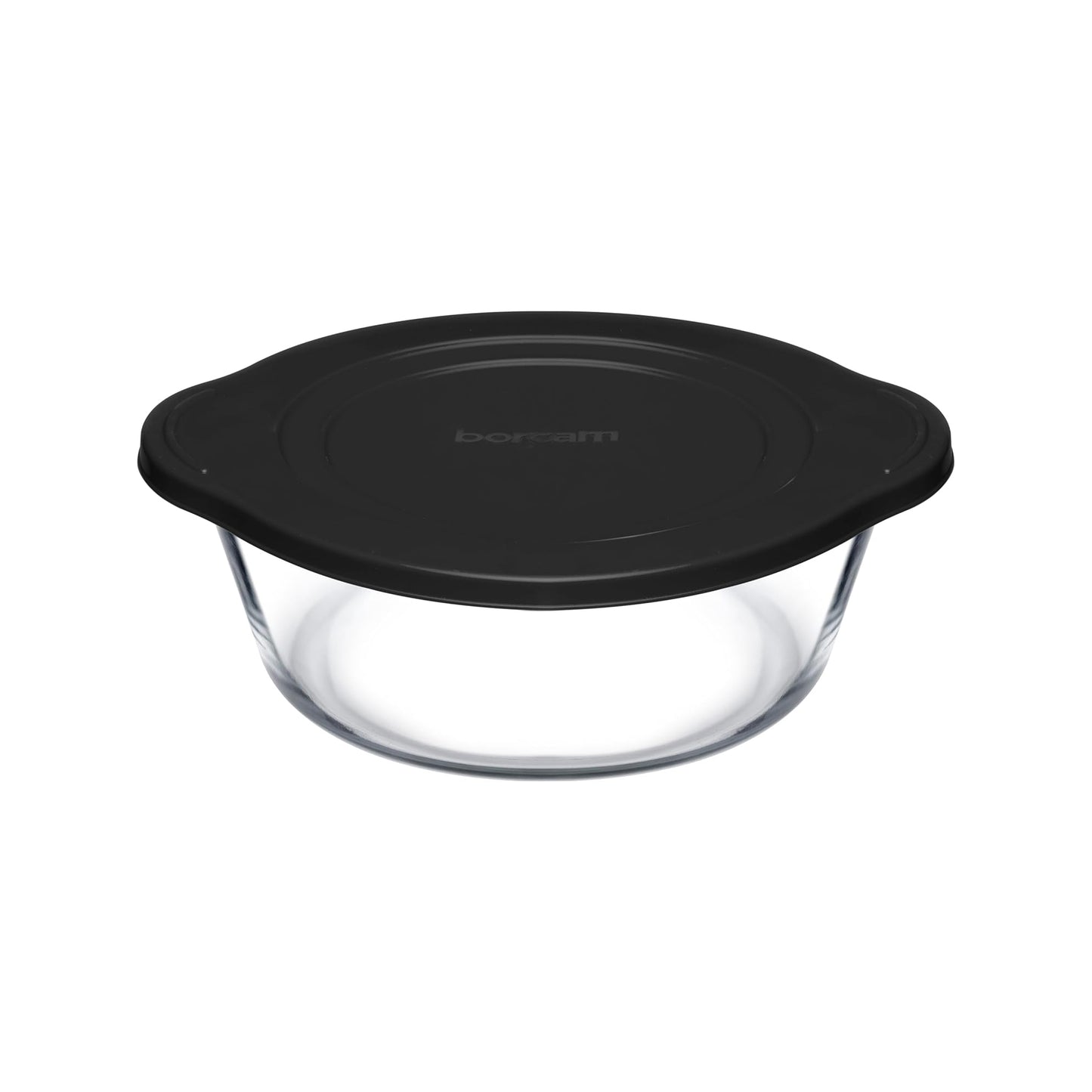 Borcam 840ml Casserole with Lid Clear