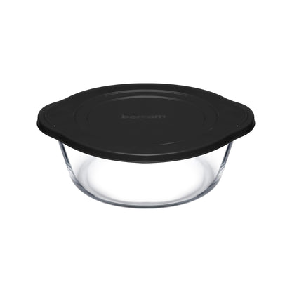 Borcam 840ml Casserole with Lid Clear