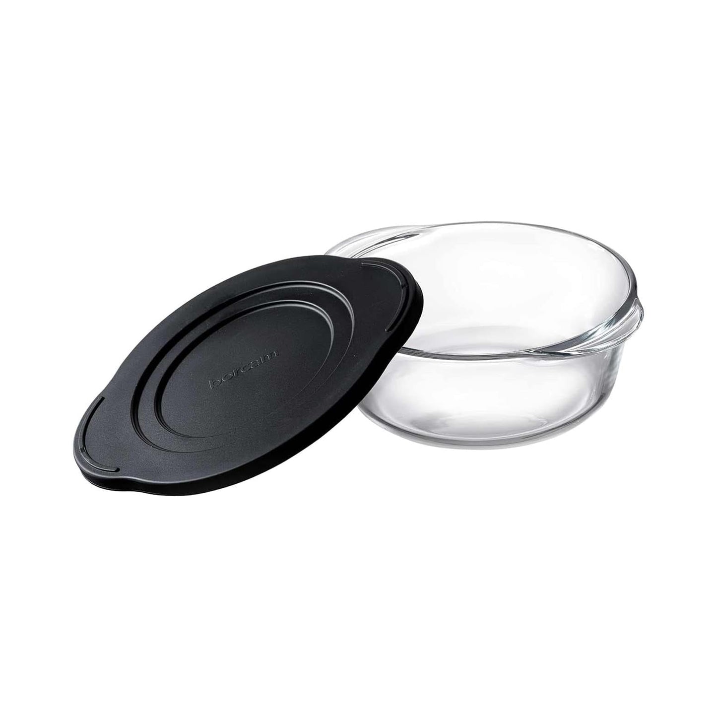 Borcam 840ml Casserole with Lid Clear