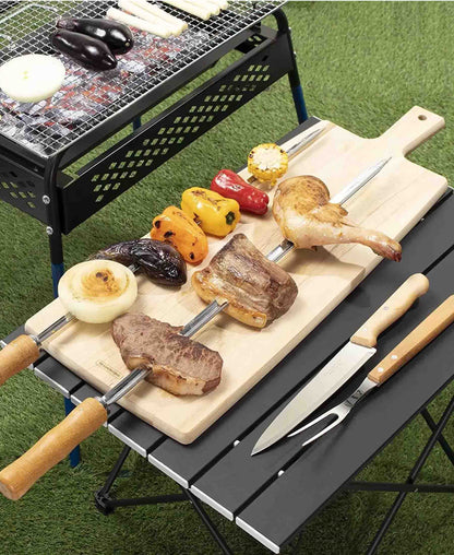 Tramontina 6 Piece Braai Set (Blister Packaging) - Brown
