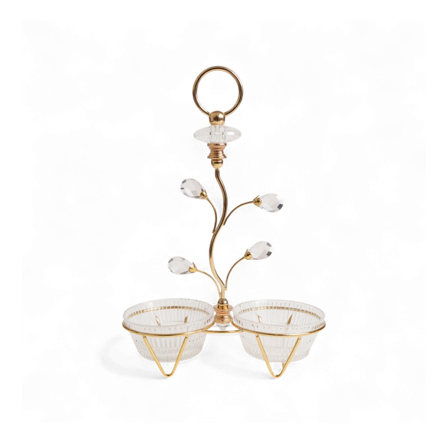 The Venus 2 Piece Snack Bowl Set Gold