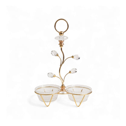The Venus 2 Piece Snack Bowl Set Gold