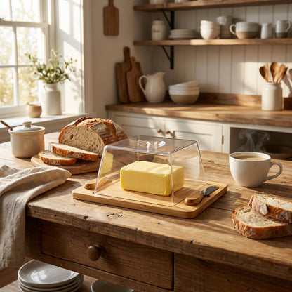 4 Piece Cheese Board Set Brown