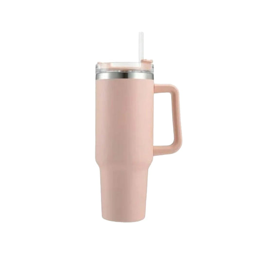 Kitchen Life 1.2Lt Flask With Straw Pink