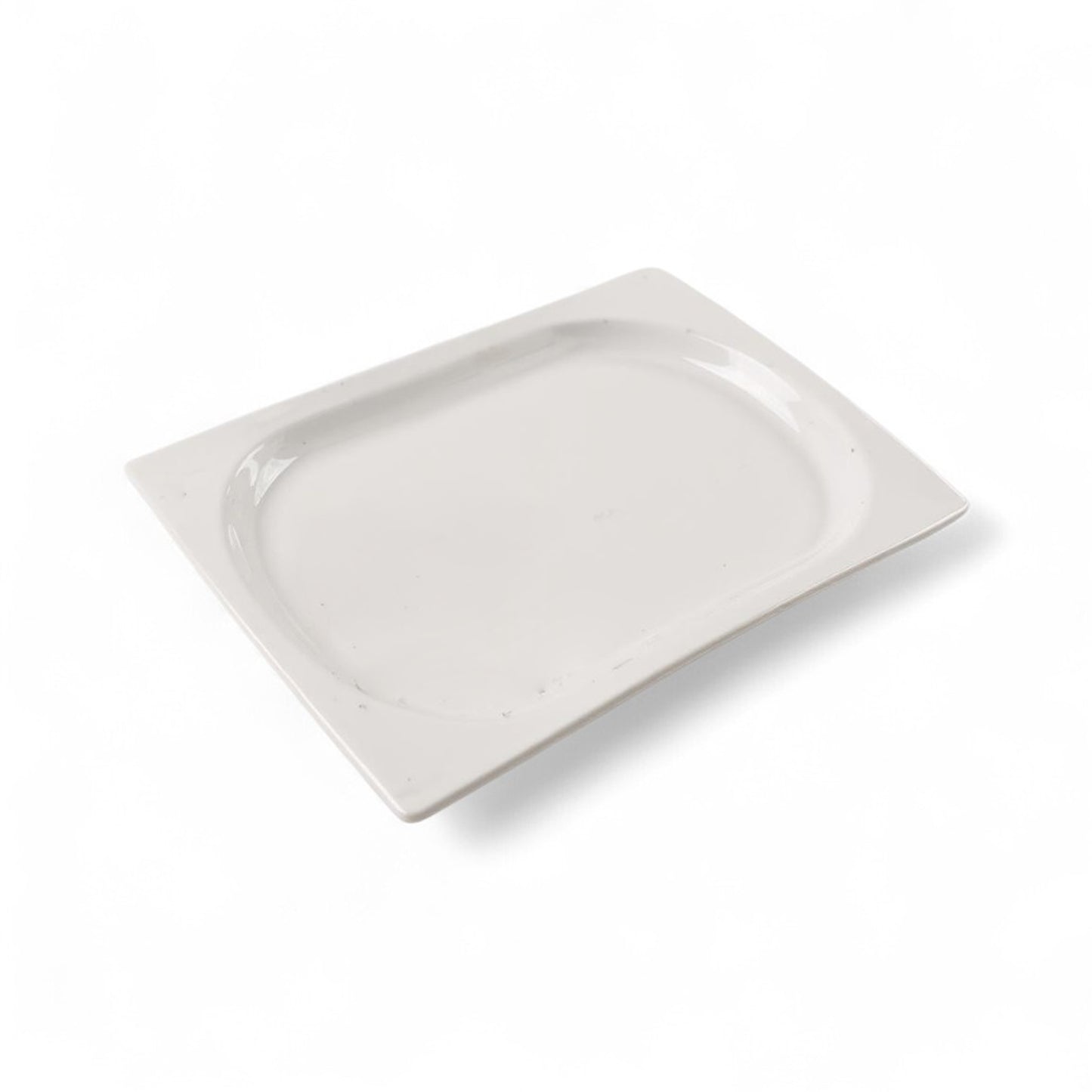 Kitchen Life Rectangular Ceramic Serving Platter White