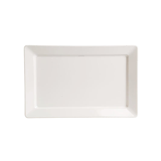Kitchen Life 25.5cm Ceramic Rectangular Serving Platter White