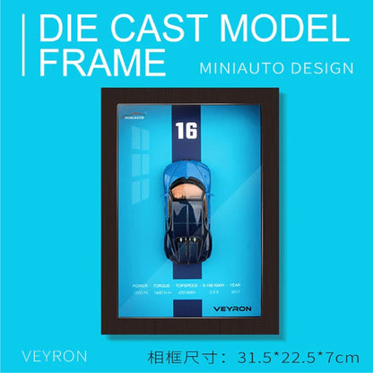 Die Cast Car Model Frame Blue
