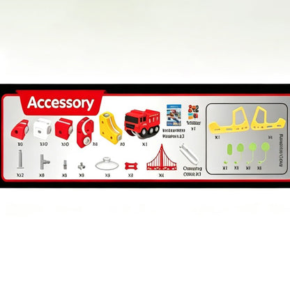 DIY Magnetic Fire Truck Multicoloured