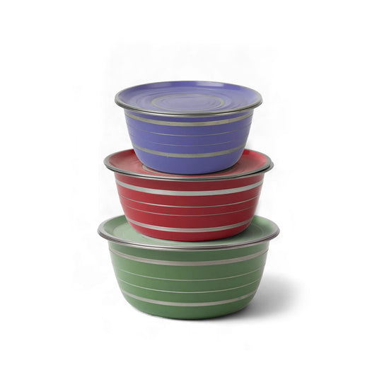Kitchen Life 3 Piece Bowl Set Assorted