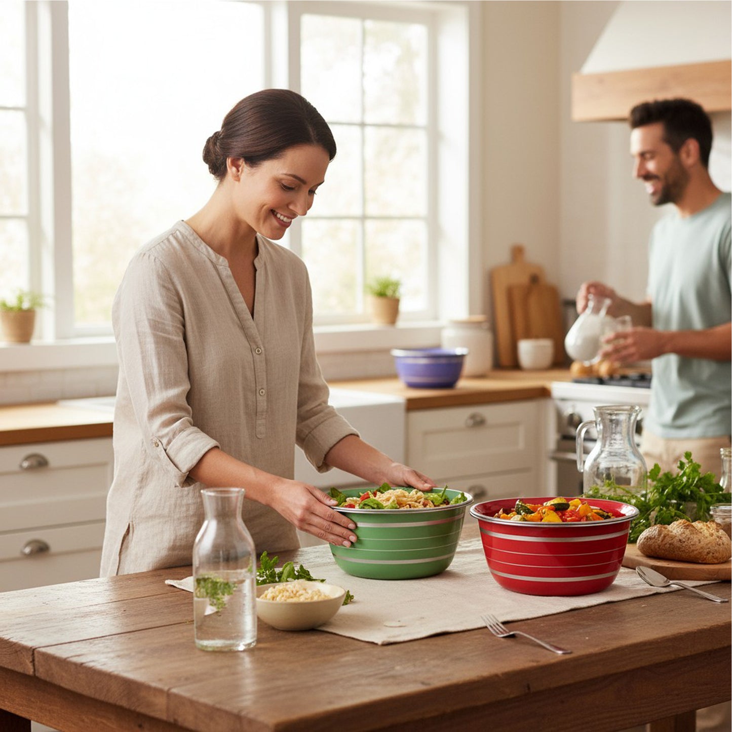 Kitchen Life 3 Piece Bowl Set Assorted