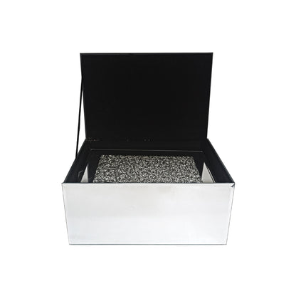 Exotic Designs 3 Piece Jewelry Box Silver