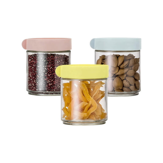 Kitchen Life 3 Piece Canister Set Multicoloured