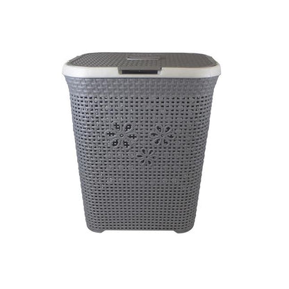 Otima 50Lt Daisy Laundry Basket Silver