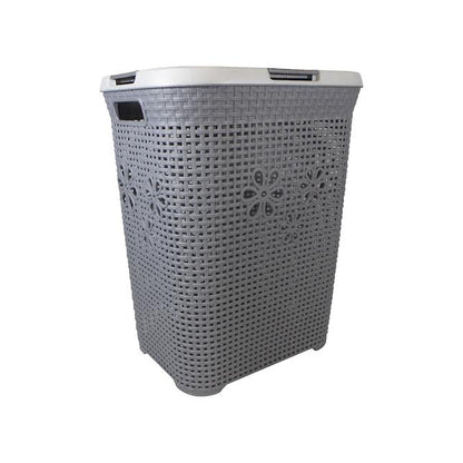 Otima 50Lt Daisy Laundry Basket Silver