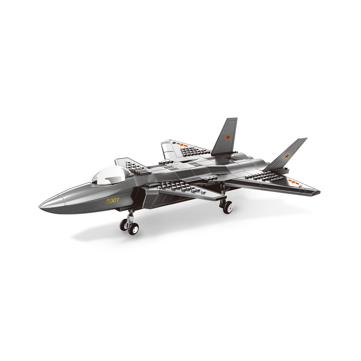 Wange Air Force Heavy Stealth Fighter 229 Piece Building Block Set