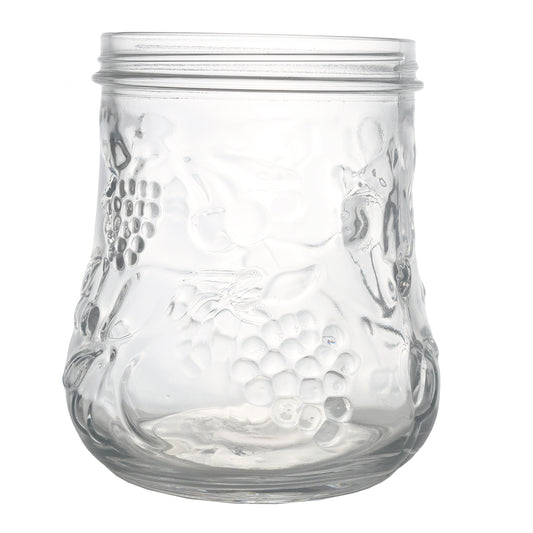 Kitchen Life 2Lt Patterned Jar Clear