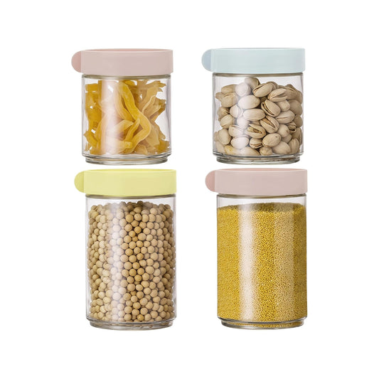 Kitchen Life 4 Piece Canister Set Multicoloured