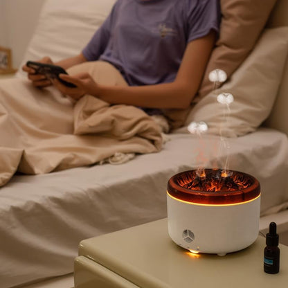 500ml Volcano Flame Diffuser Grey