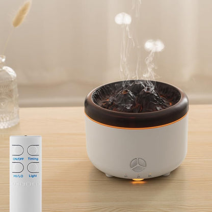 500ml Volcano Flame Diffuser Grey