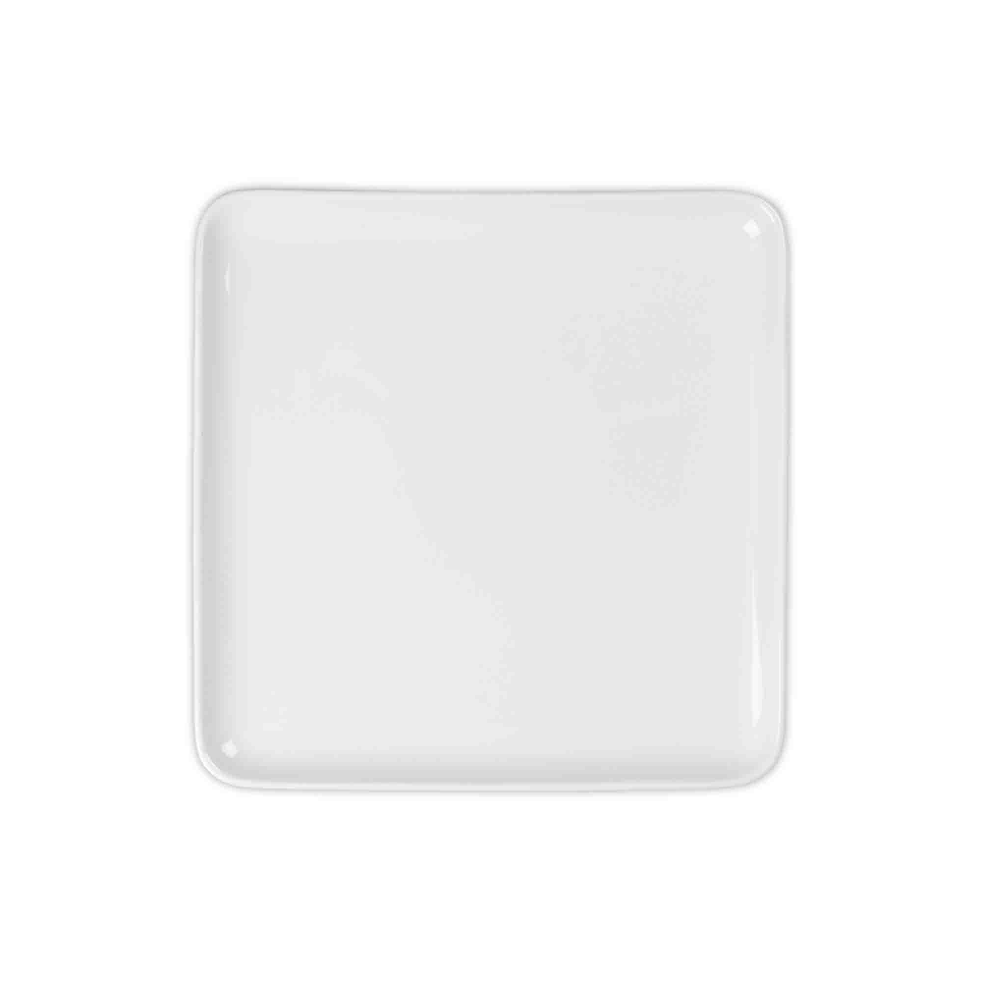 Blue Wave 25.5cm Contemp Square Dinner Plate White The Culinarium