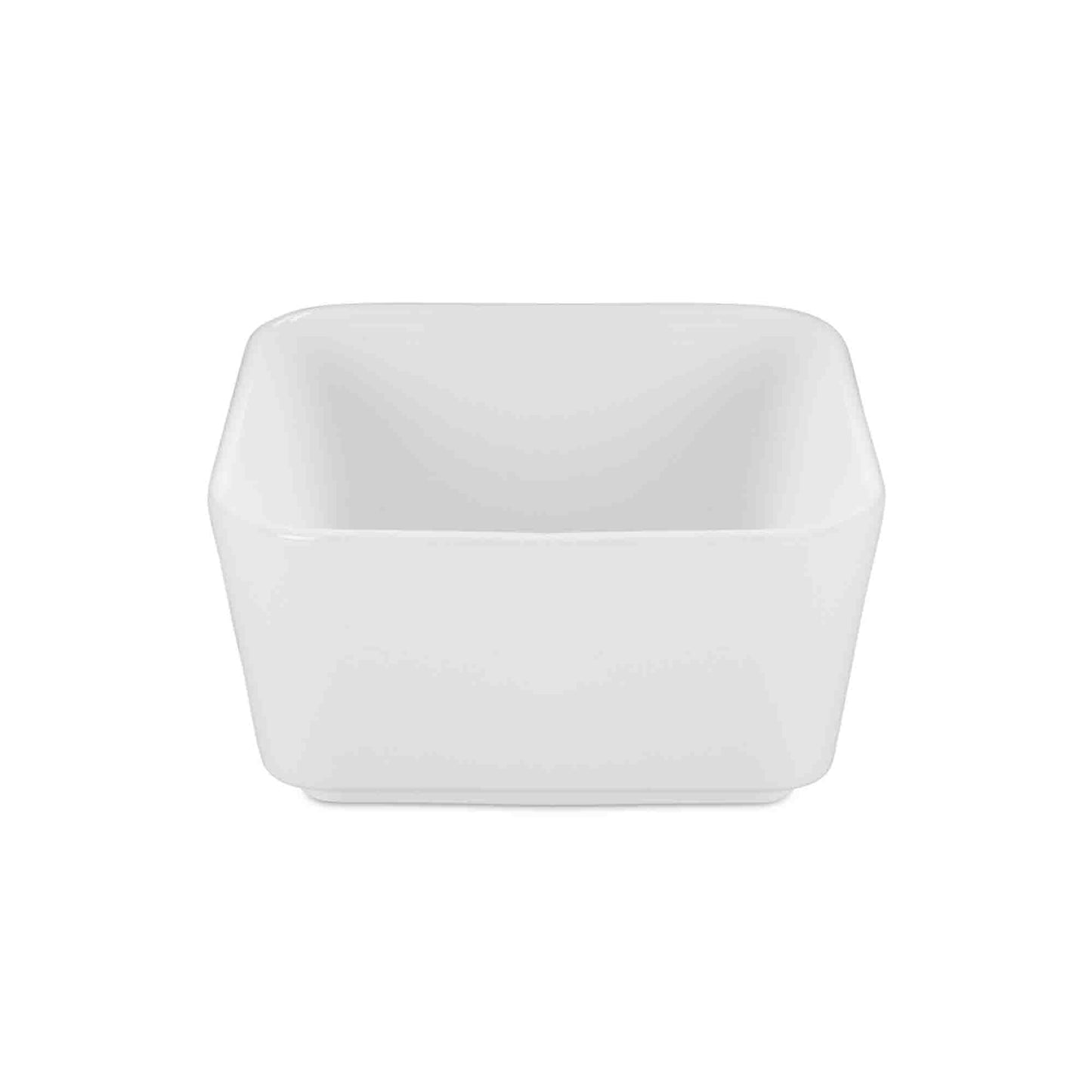 Blue Wave 14.5cm Contemp Square Cereal Bowl White