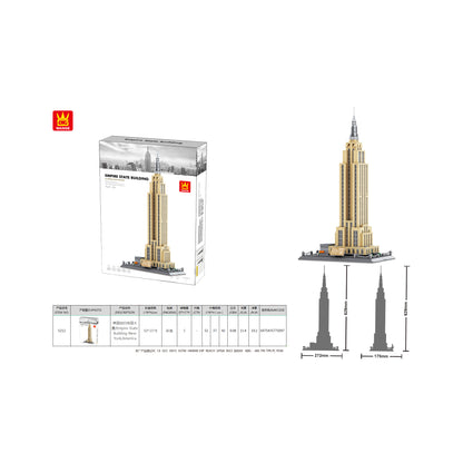 Wange Empire State Building 1559 Piece Building Blocks Set