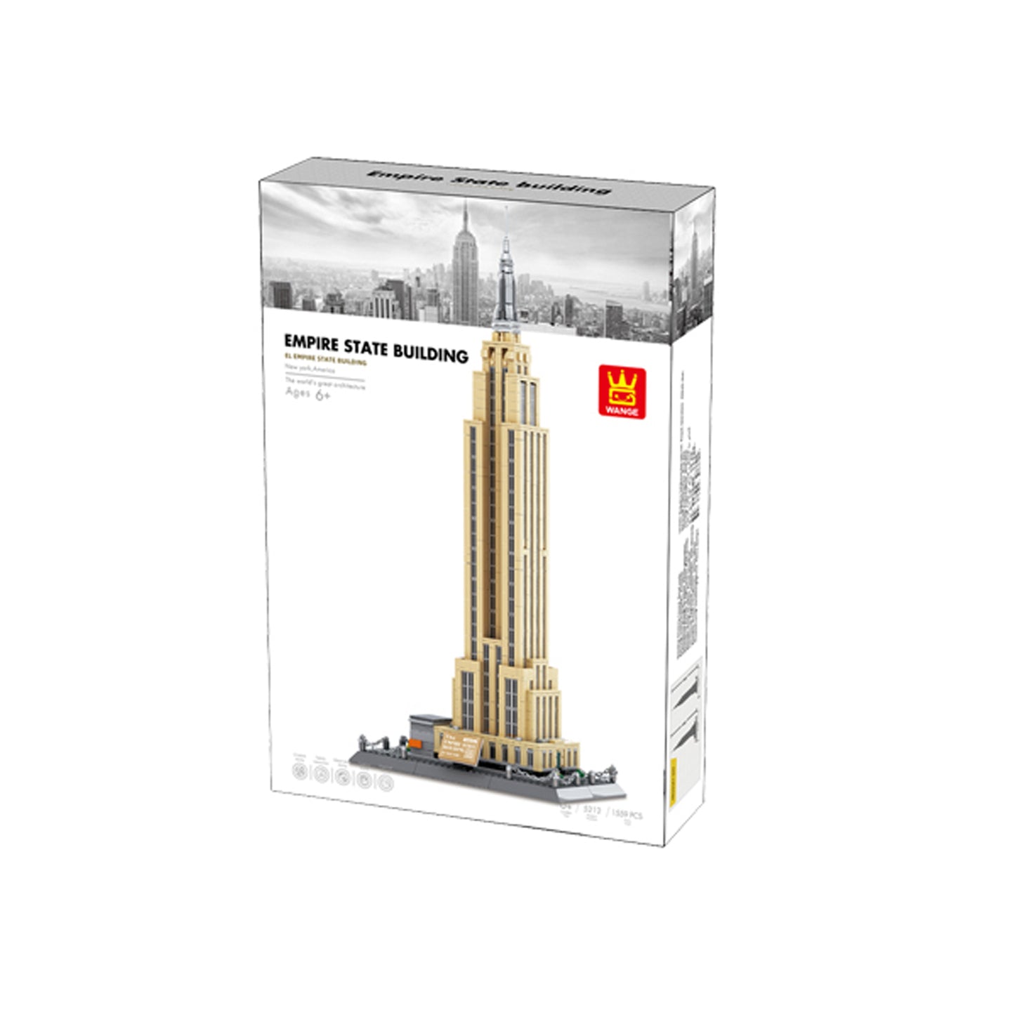Wange Empire State Building 1559 Piece Building Blocks Set